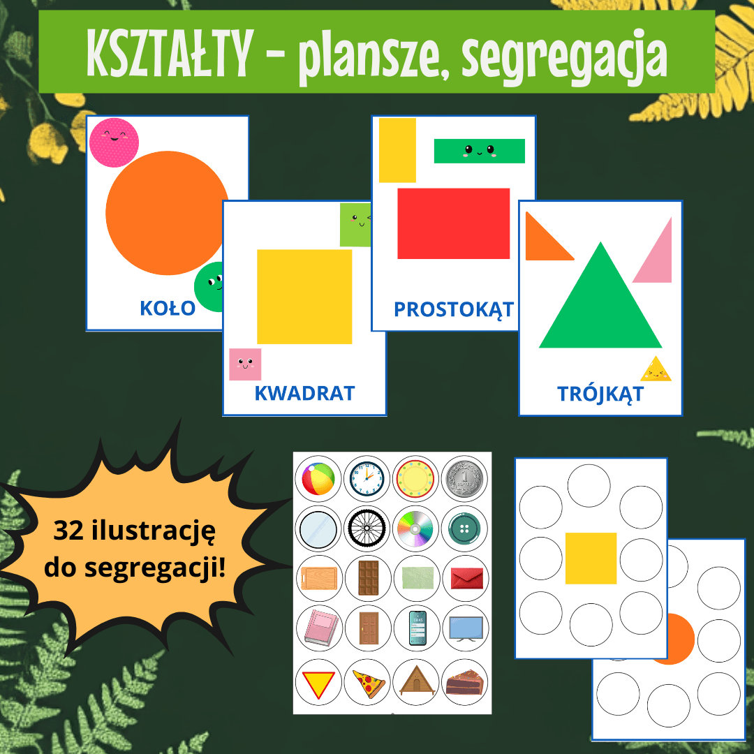 Kształty - plansze i segregacja